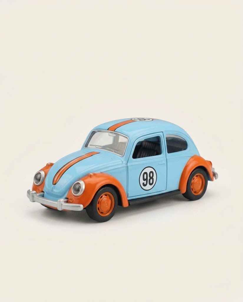 Die Cast Volkswagen Beetle Toy Car Pull Back Metal Model | Classic VW Beetle Mini Car | Kids Toy Gift | Alloy Collectible Car 1:32 Scale