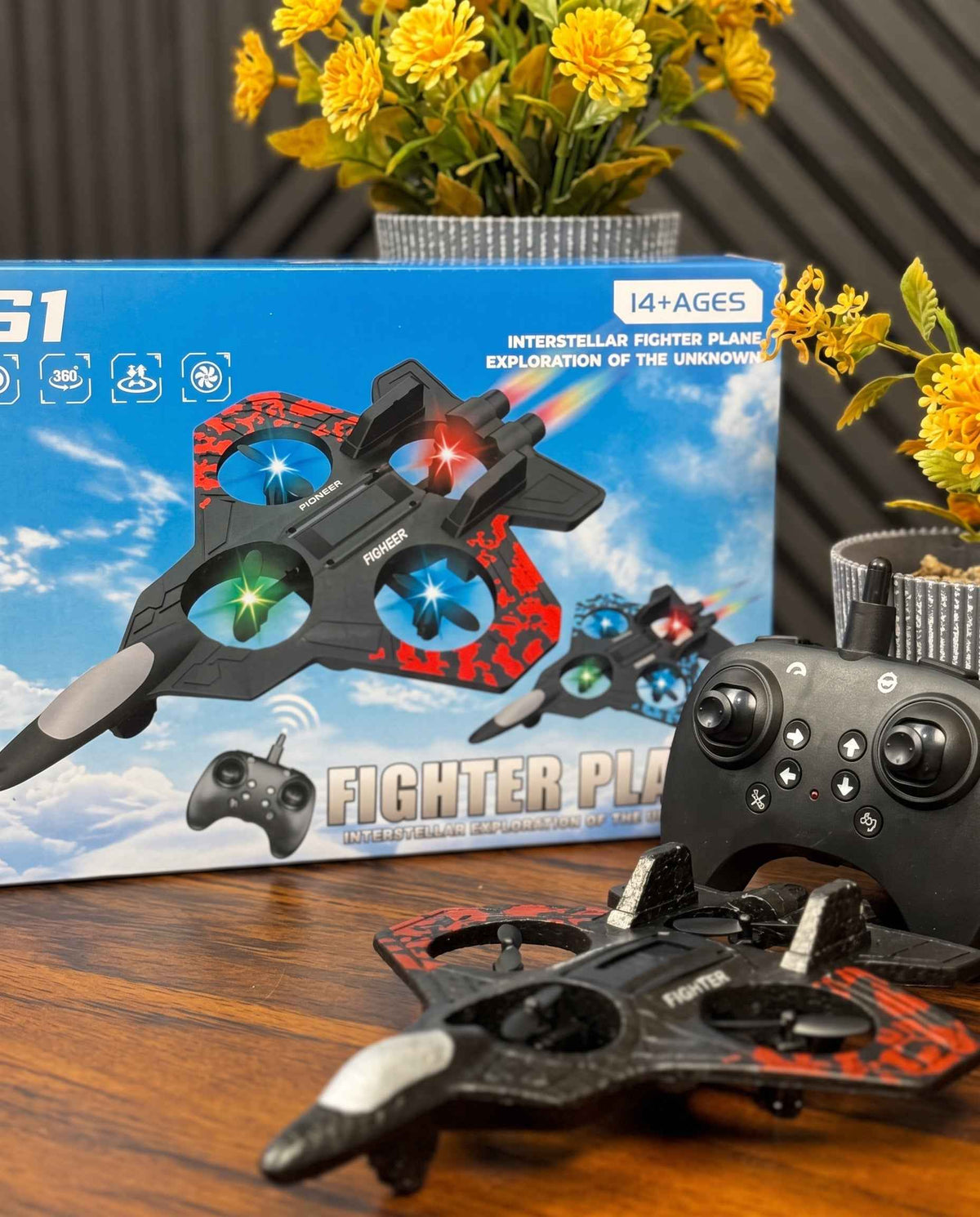 RC Combat Aircraft Drone – Remote Control Flying Jet Toy for Kids